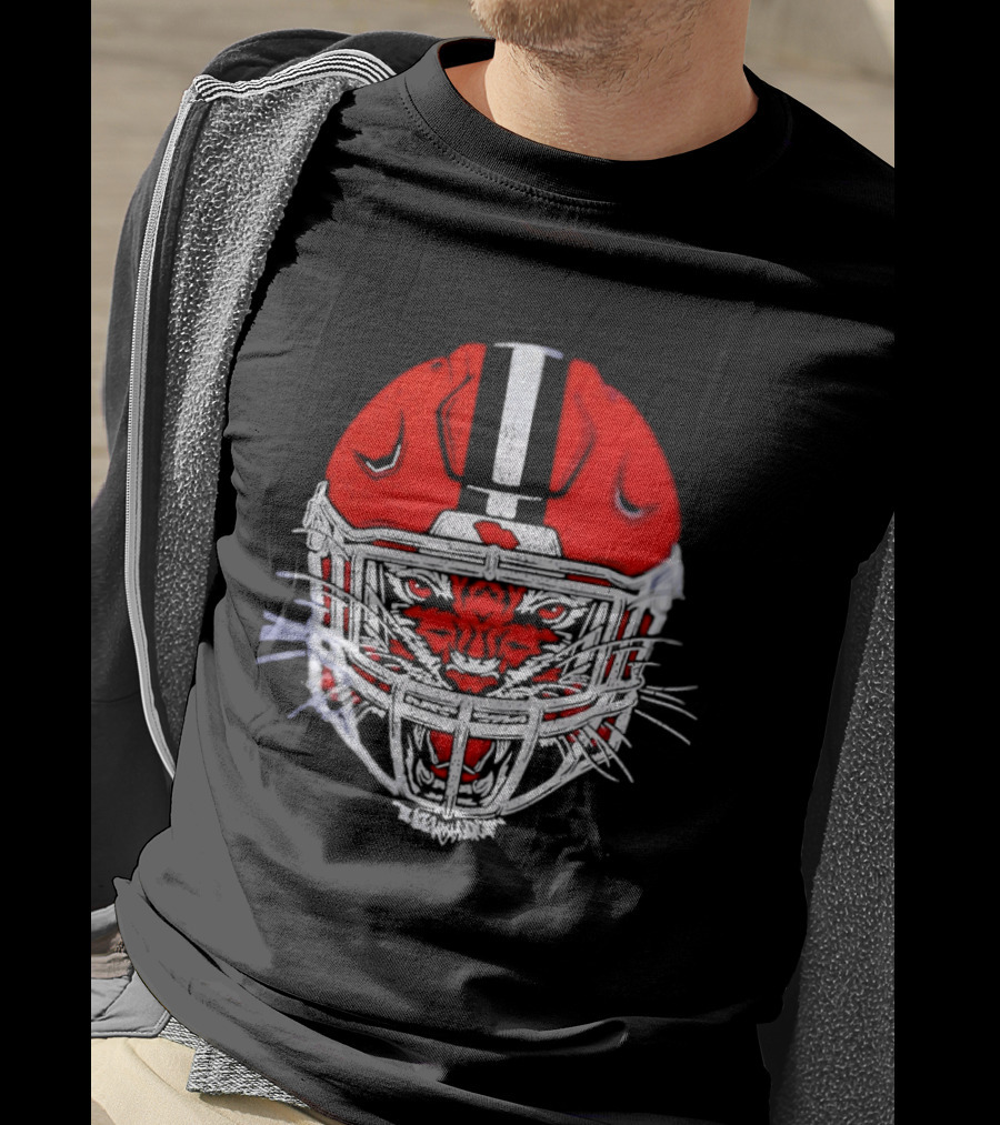 Cincinnati Bengals Tiger Head Football Helmet T-Shirt