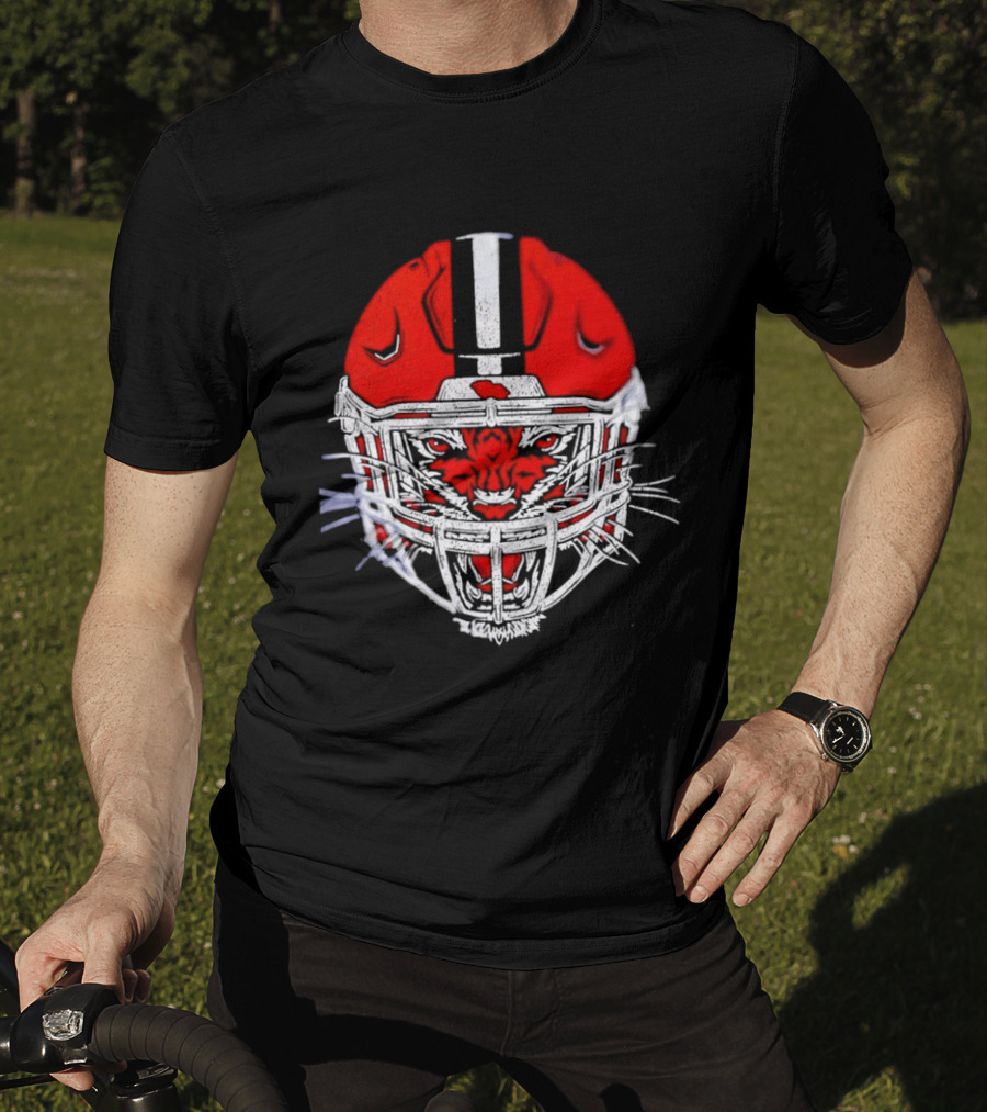 Cincinnati Bengals Tiger Head Football Helmet T-Shirt
