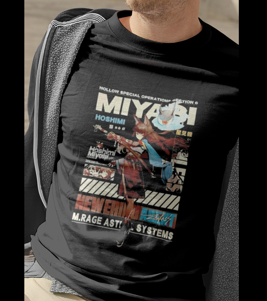 Hollow Special Operations Section 6 Miyabi Hoshimi Rage Ast System Never Ending Shift T-Shirt