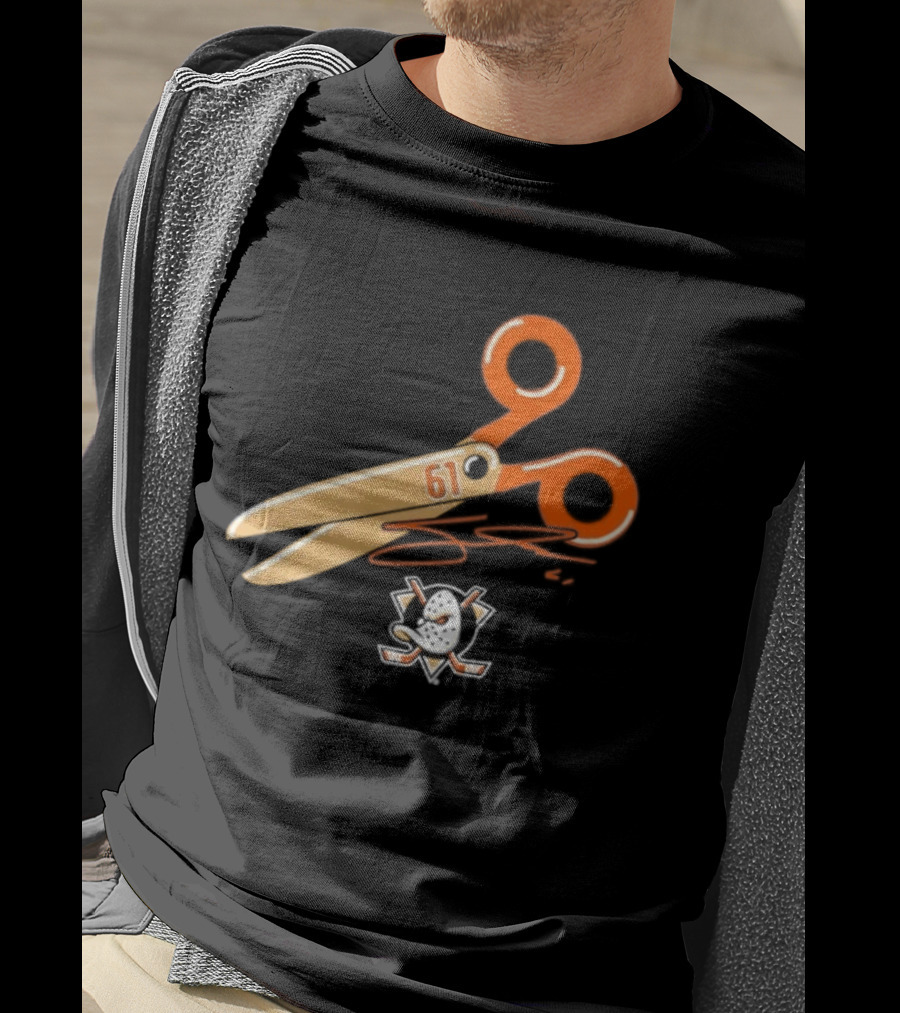 Cutter Gauthier Need To Cut It Scissors 61 Anaheim Ducks T-Shirt