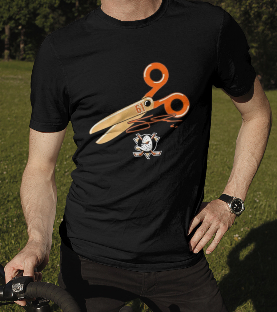 Cutter Gauthier Need To Cut It Scissors 61 Anaheim Ducks T-Shirt