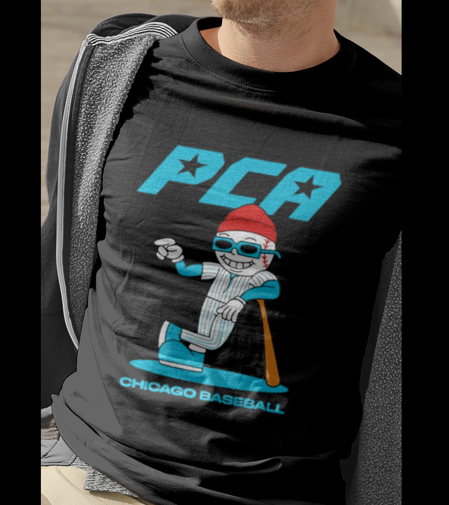 PCA Chicago Baseball Mascot With Bat And Cap T-Shirt