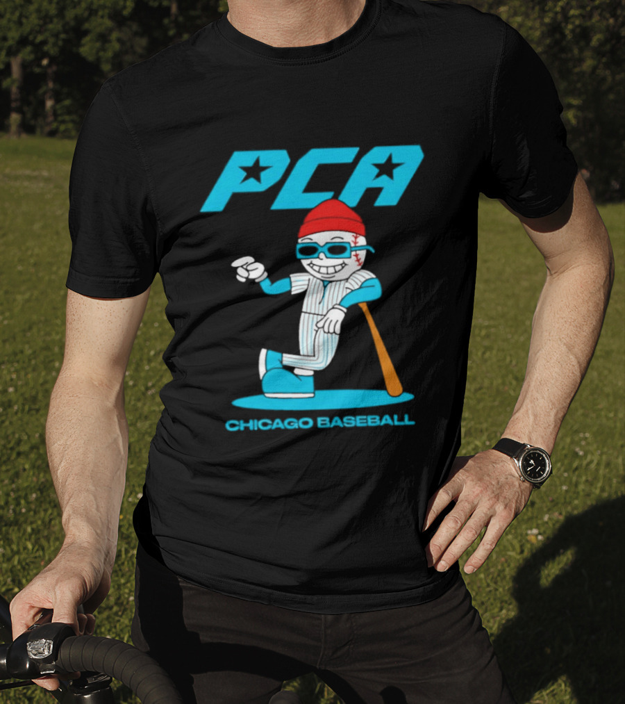 PCA Chicago Baseball Mascot With Bat And Cap T-Shirt