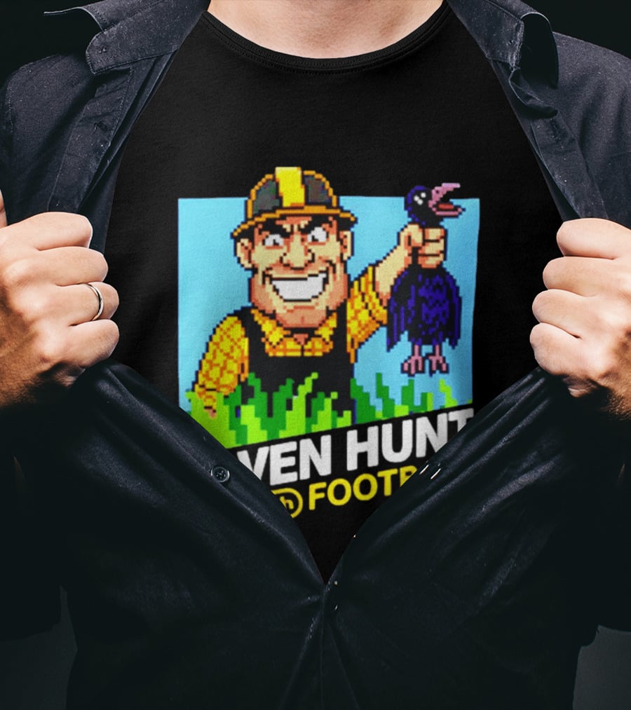 Raven Hunt Pittsburgh Football 8bit Game T-Shirt