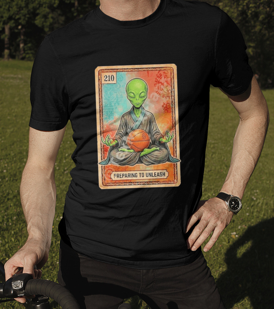 Preparing To Unleash Alien 210 San Antonio Spurs Basketball T-Shirt
