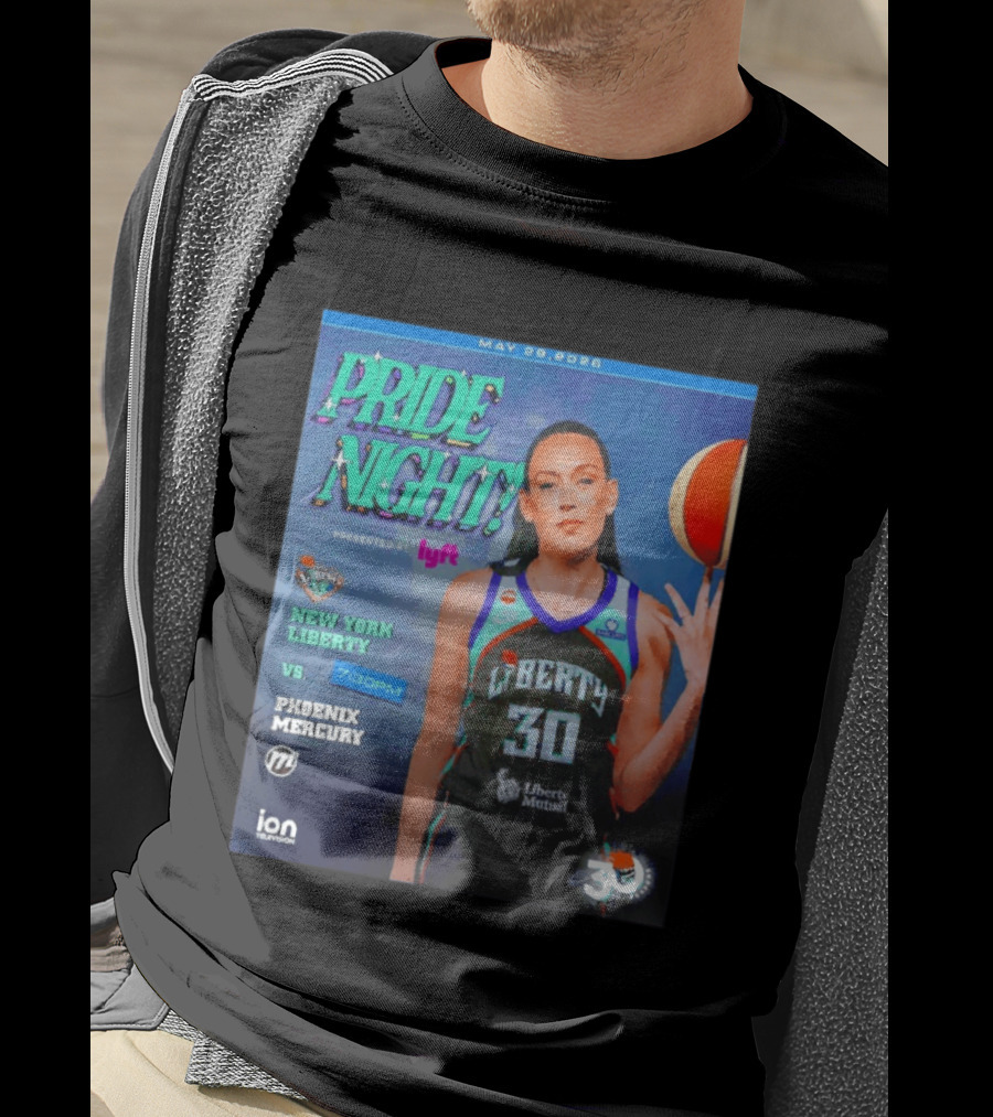 May 29 2026 Pride Night New York Liberty Vs Phoenix Mercury Presented By Lyft 7:30pm T-Shirt