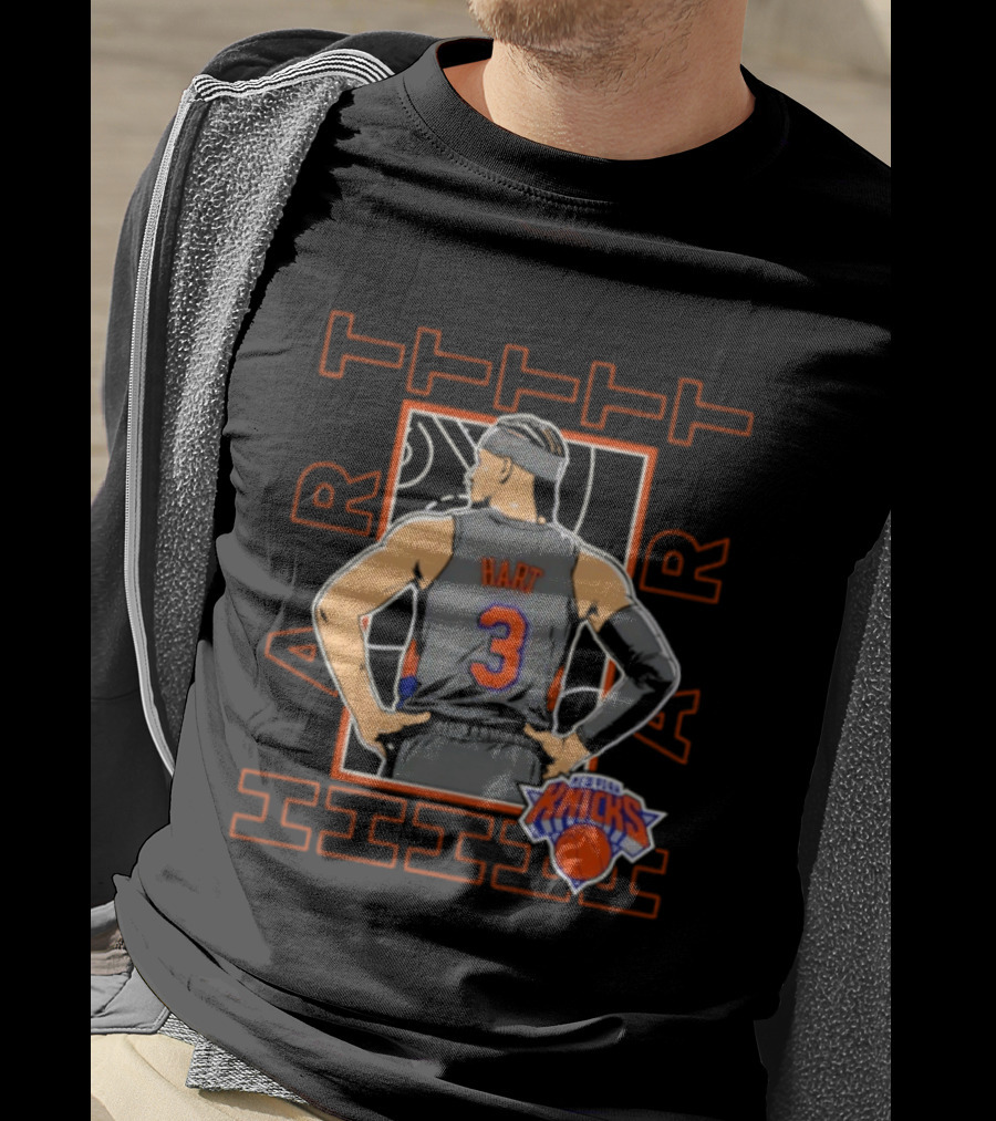 Josh Hart New York Knicks Basketball Number 3 Star Pose T-Shirt