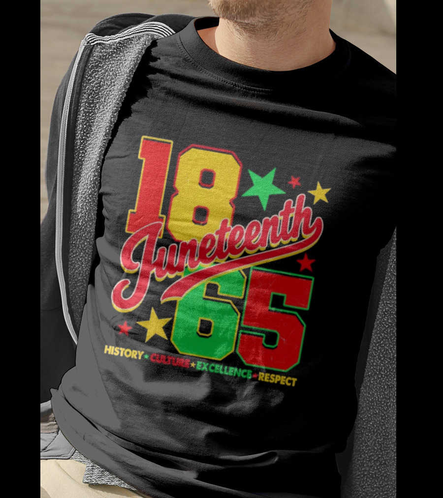 18 Juneteenth 65 History Culture Excellence Respect T-Shirt