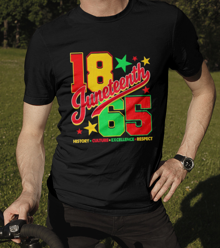 18 Juneteenth 65 History Culture Excellence Respect T-Shirt