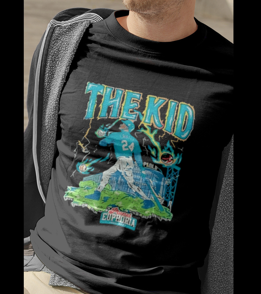 Ken Griffey Jr Seattle Mariners The Kid 24 Planet Euphoria Retro Baseball T-Shirt