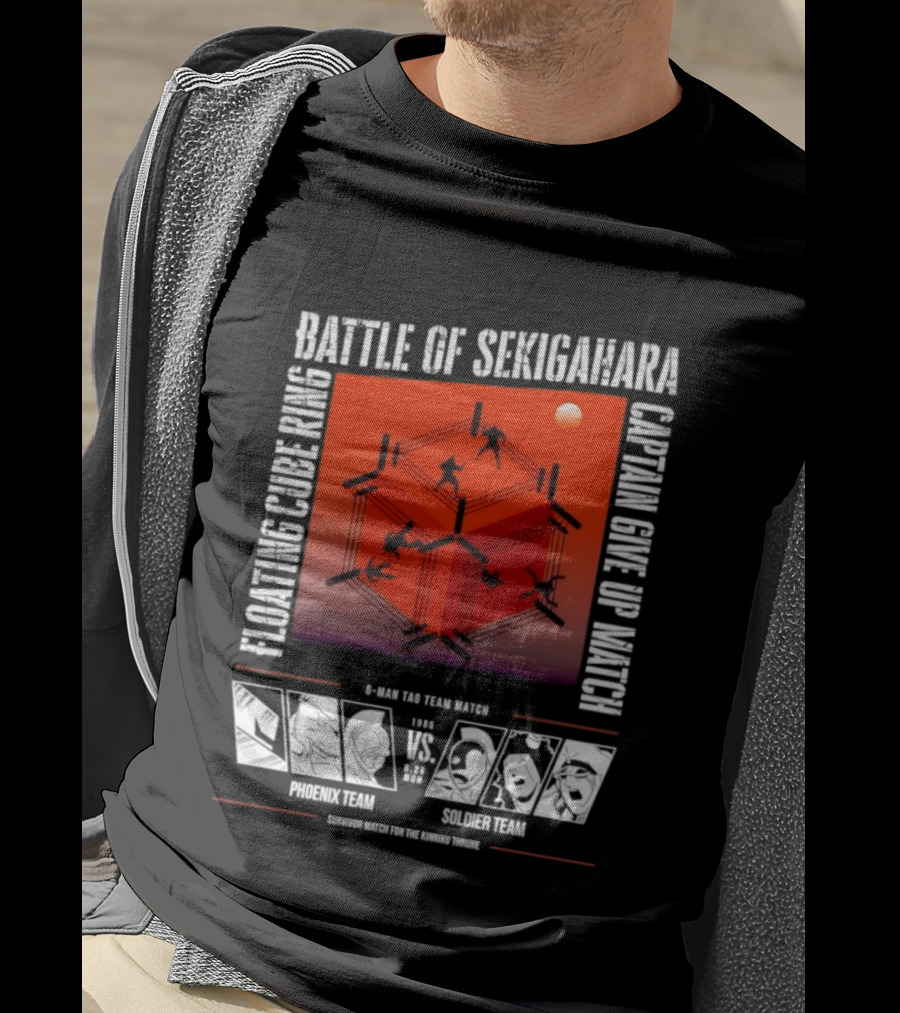 Battle Of Sekigahara Floating Cube Ring Captain Give Up Match Phoenix Team Soldier Team T-Shirt