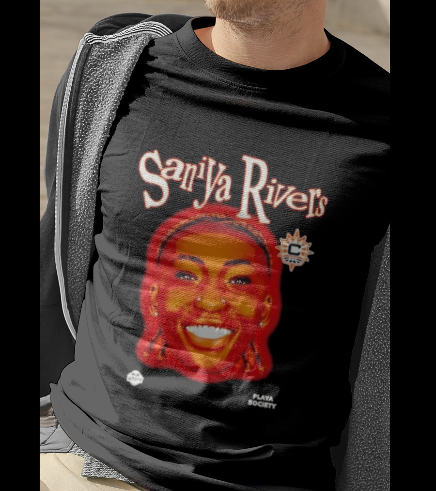Saniyya Rivers Connecticut Sun Player Galaxy Big Head T-Shirt