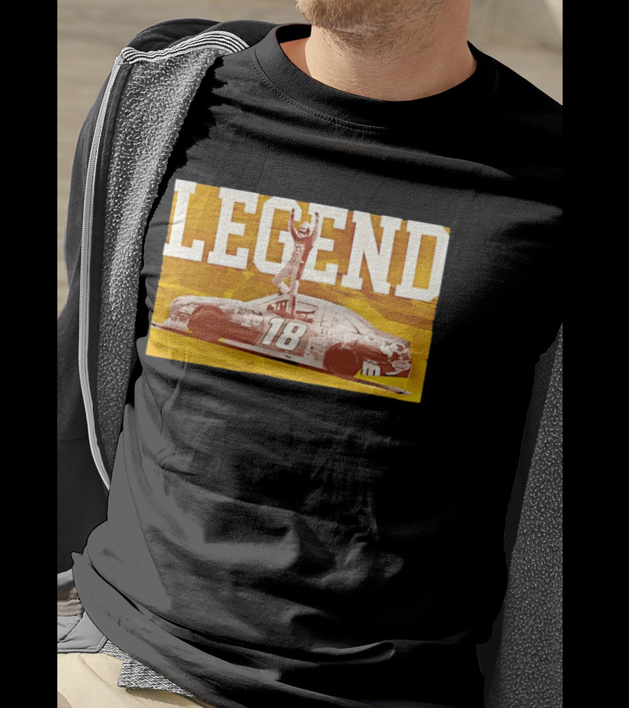 Kyle Busch 18 M&Ms Joe Gibbs Racing NASCAR Cup Series Legend Victory Celebration T-Shirt