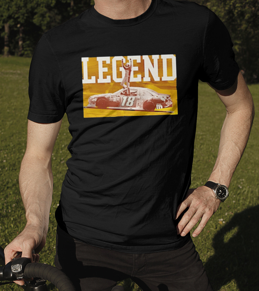 Kyle Busch 18 M&Ms Joe Gibbs Racing NASCAR Cup Series Legend Victory Celebration T-Shirt
