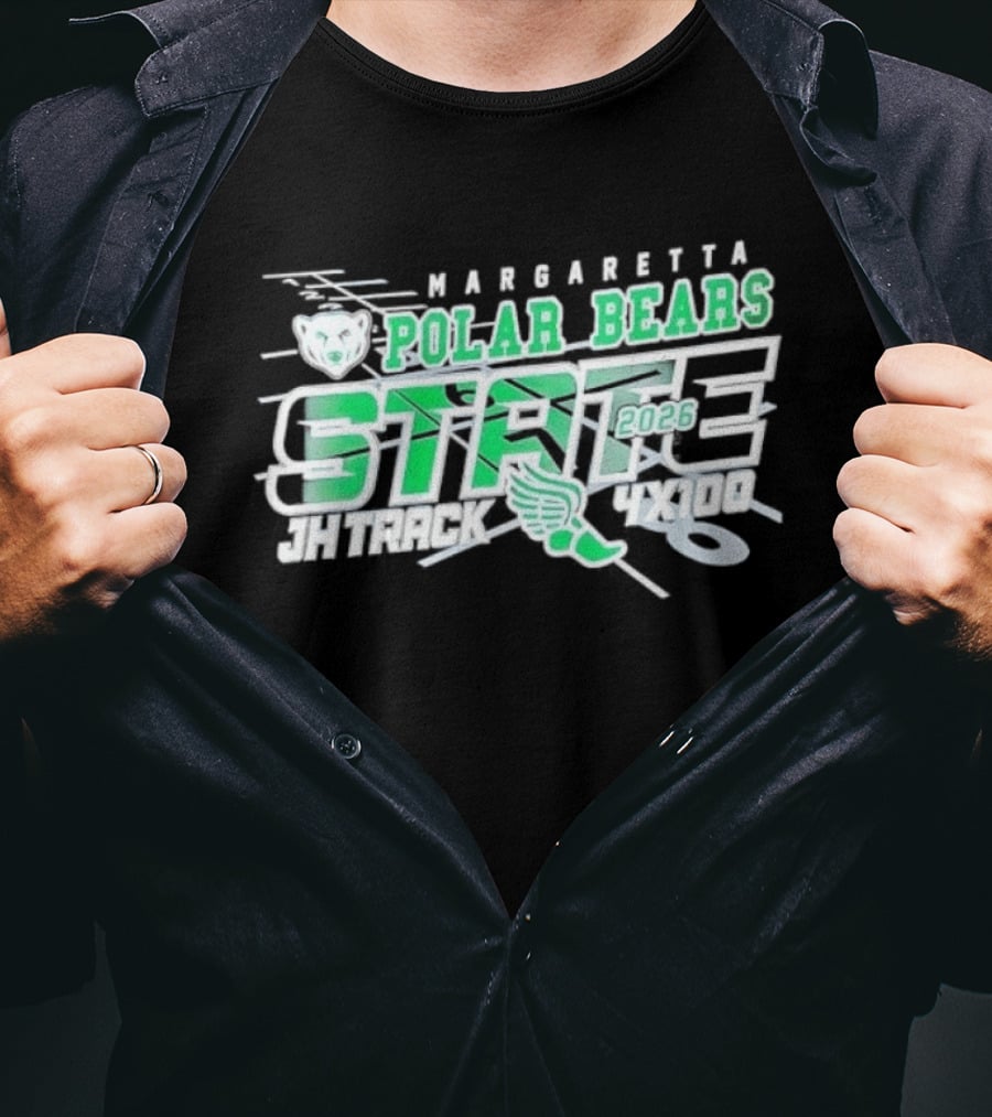 Margaretta Polar Bears 2026 State Track JH Winged Foot T-Shirt