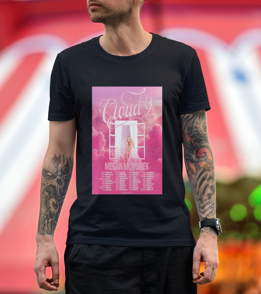The Cloud 9 Tour Megan Moroney Chicago June 02 2026 T-Shirt