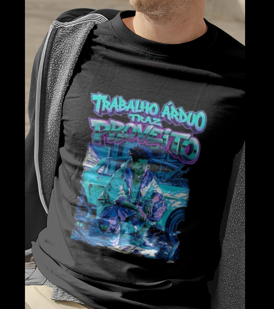 Trabalho Árduo Traz Proveito Neon T-Shirt
