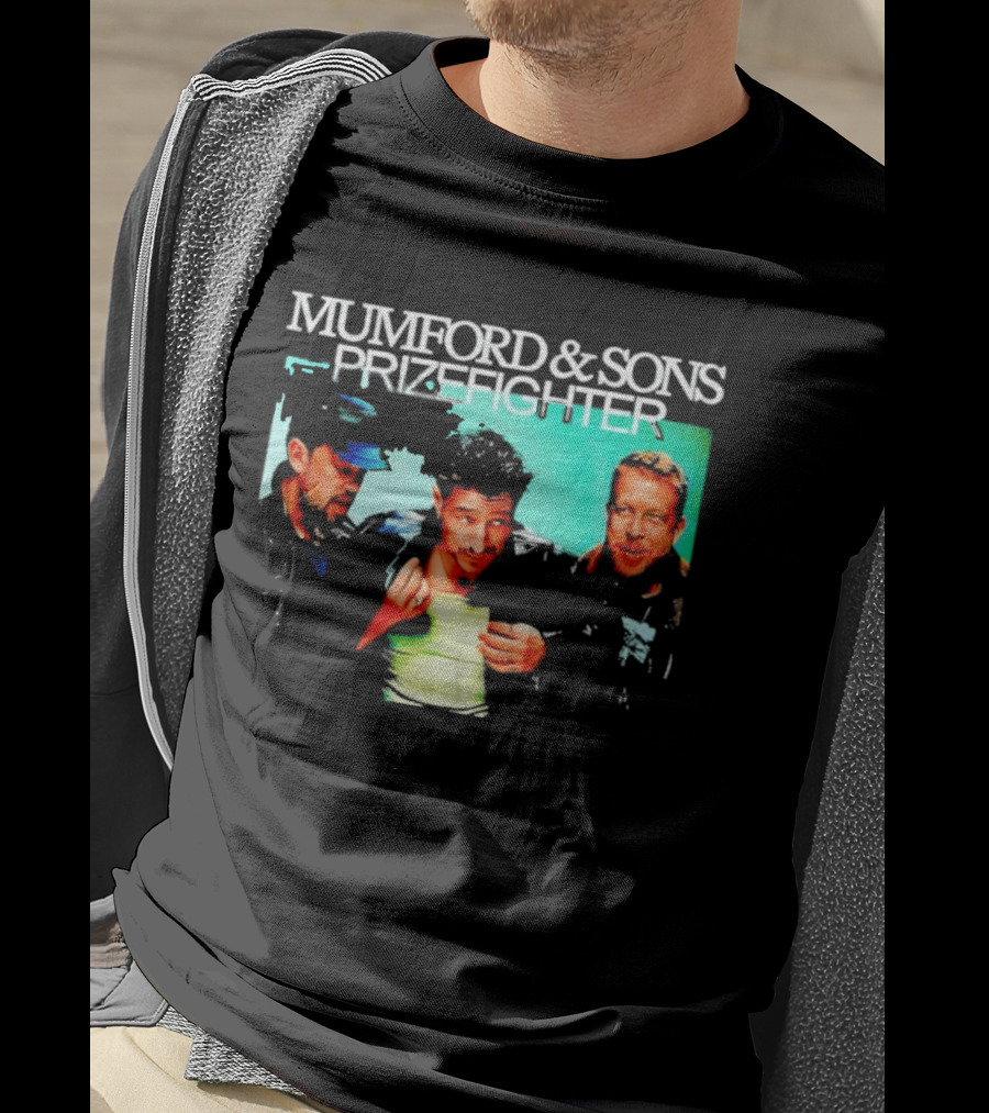 Mumford And Sons Prizefighter North America Tour 2026 City Dates Washed Vintage Band Merch T-Shirt