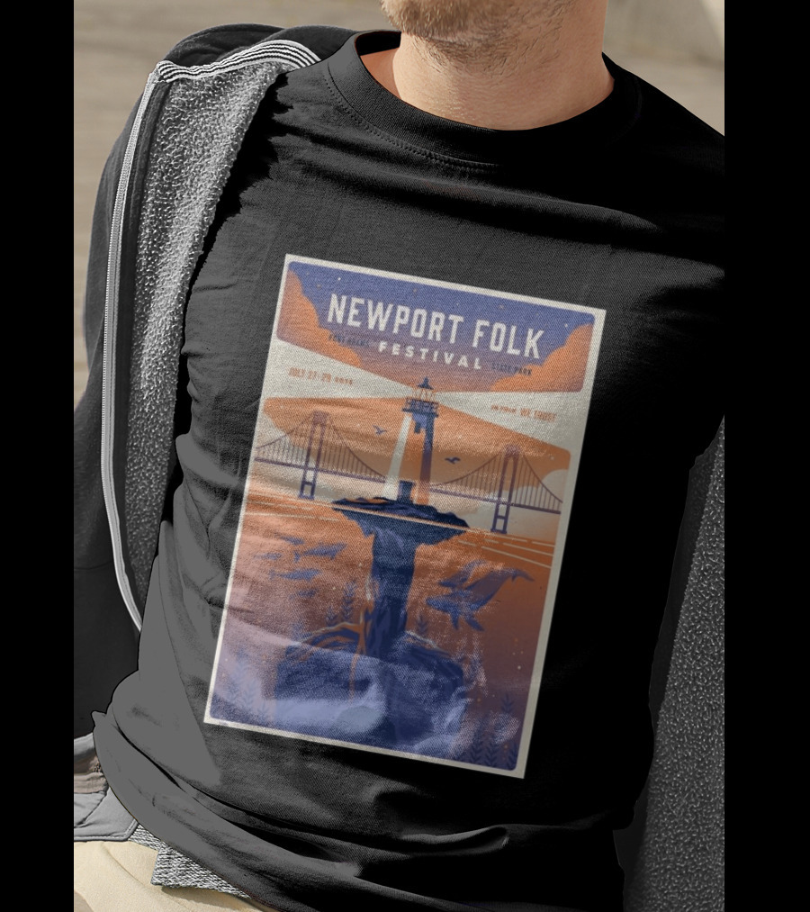 NEWPORT FOLK FESTIVAL Fort Adams State Park July 27 29 2018 In Folk We Trust T-Shirt