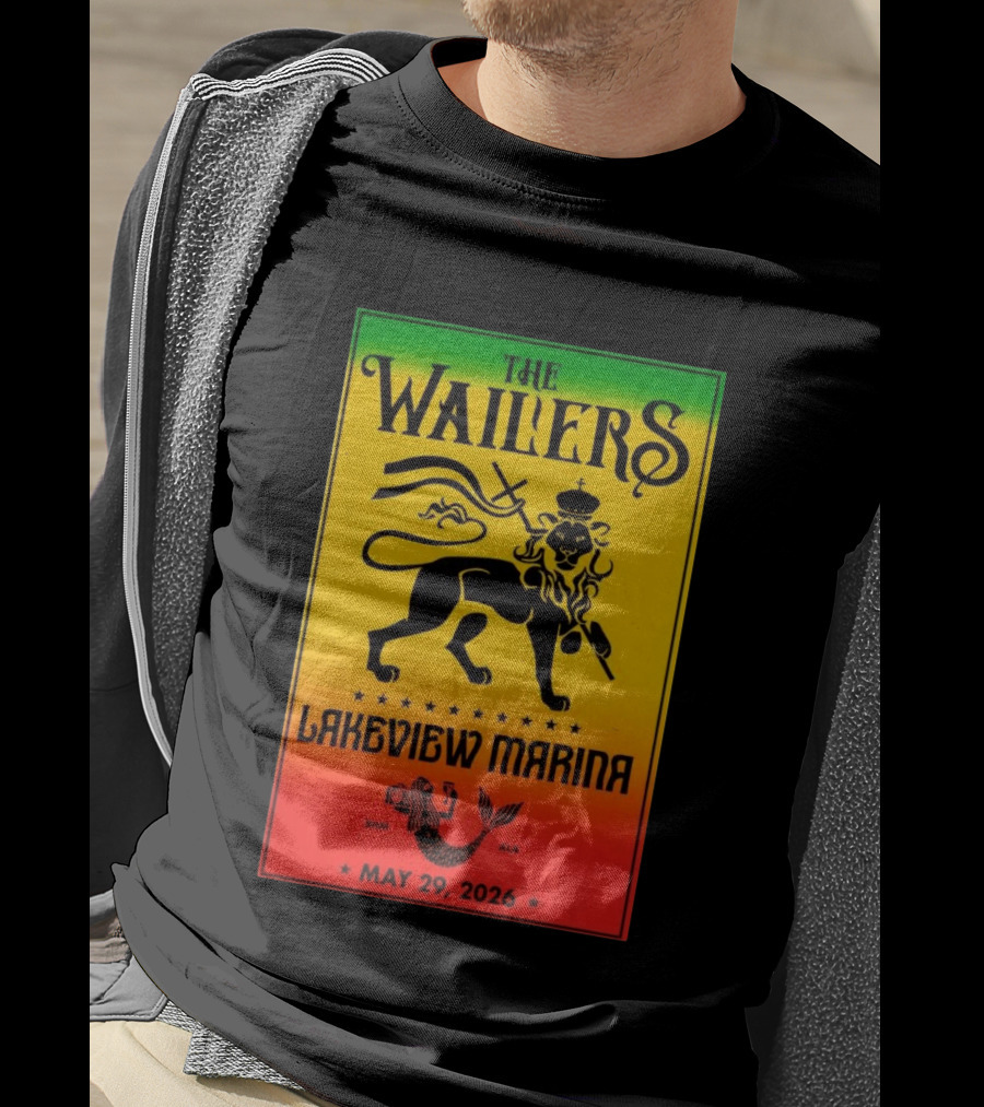 The Wailers Lakeview Marina Birmingham AL May 29 2026 Lion And Mermaid T-Shirt