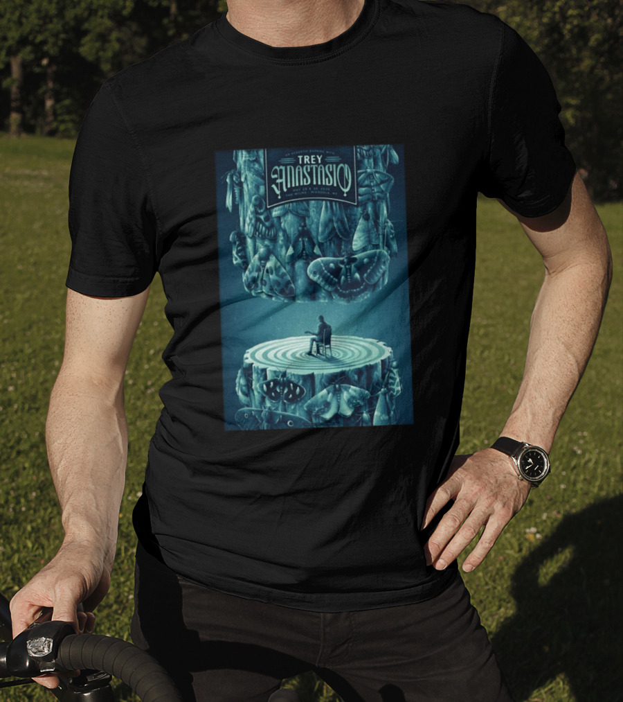 Trey Anastasio Acoustic Evening May 29 30 2026 Wilma Missoula MT Moth T-Shirt
