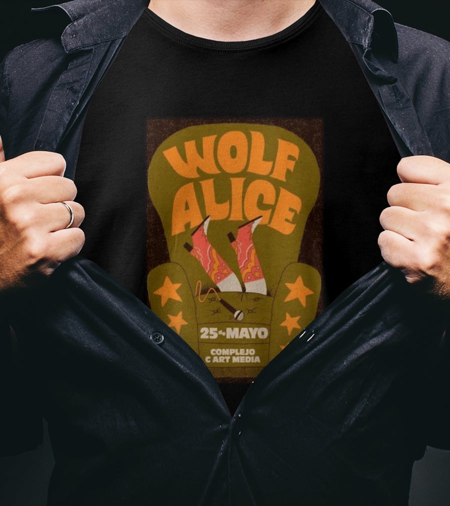 Wolf Alice Complejo C Art Media 25 De Mayo 2026 T-Shirt