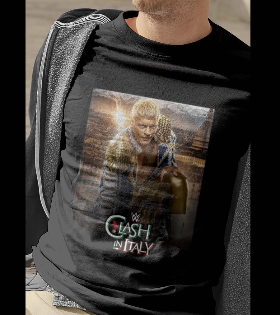 WWE Clash In Italy Turin 2023 Event Featuring Wrestling Star T-Shirt