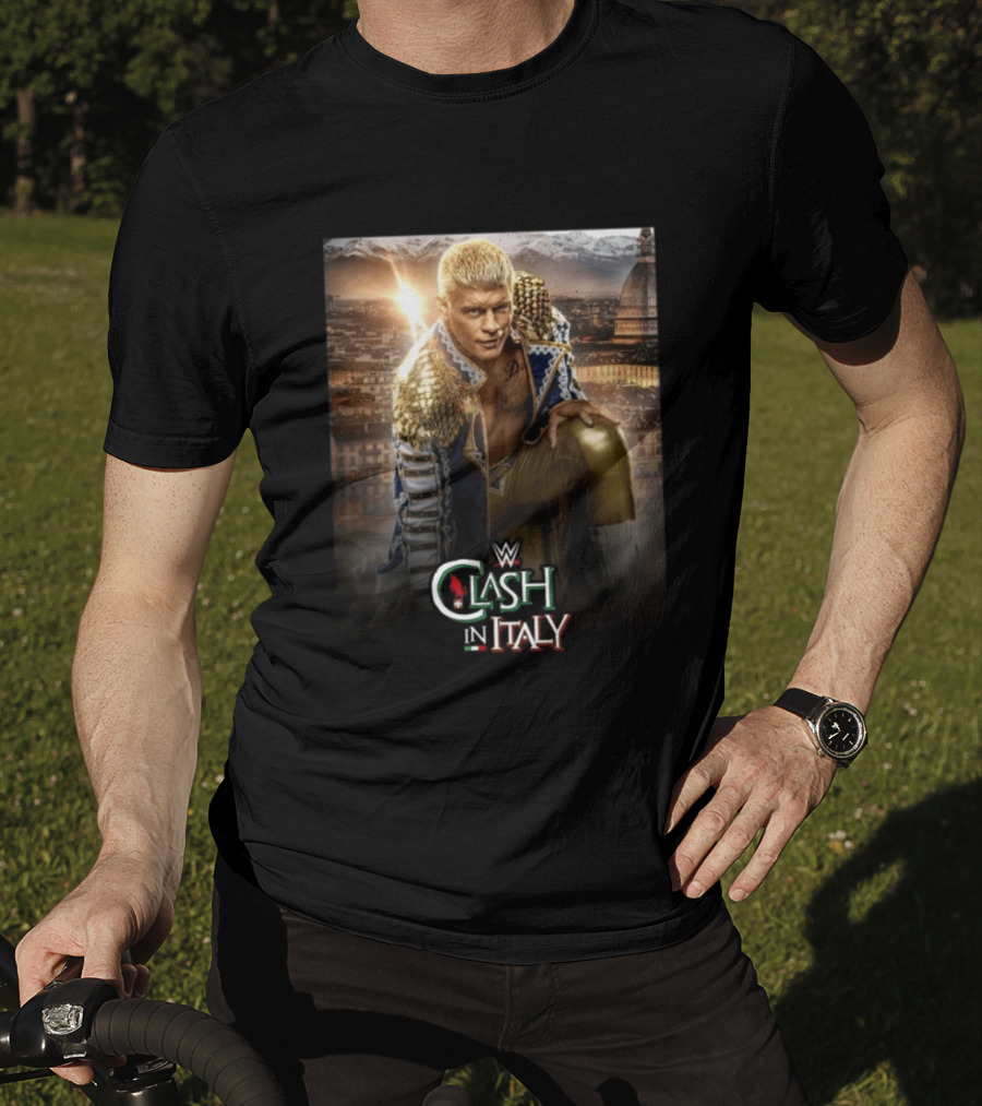 WWE Clash In Italy Turin 2023 Event Featuring Wrestling Star T-Shirt