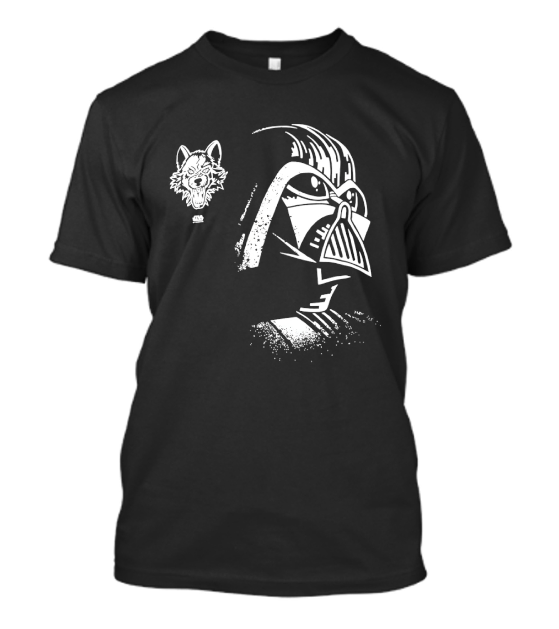 Darth Vader Galactic Empire Lightsaber Sith Star Wars Wolf Helmet T-Shirt