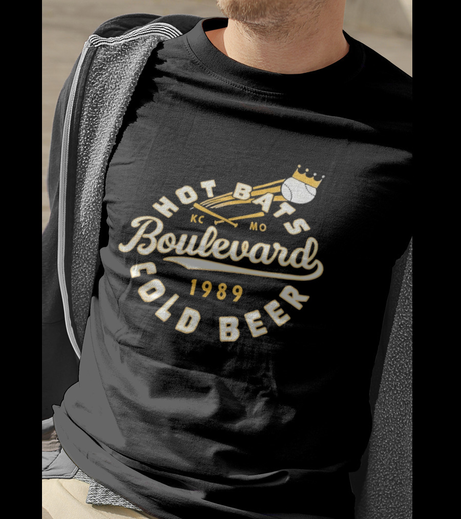Kansas City Royals Boulevard Hot Bats KC MO Cold Beer 1989 T-Shirt
