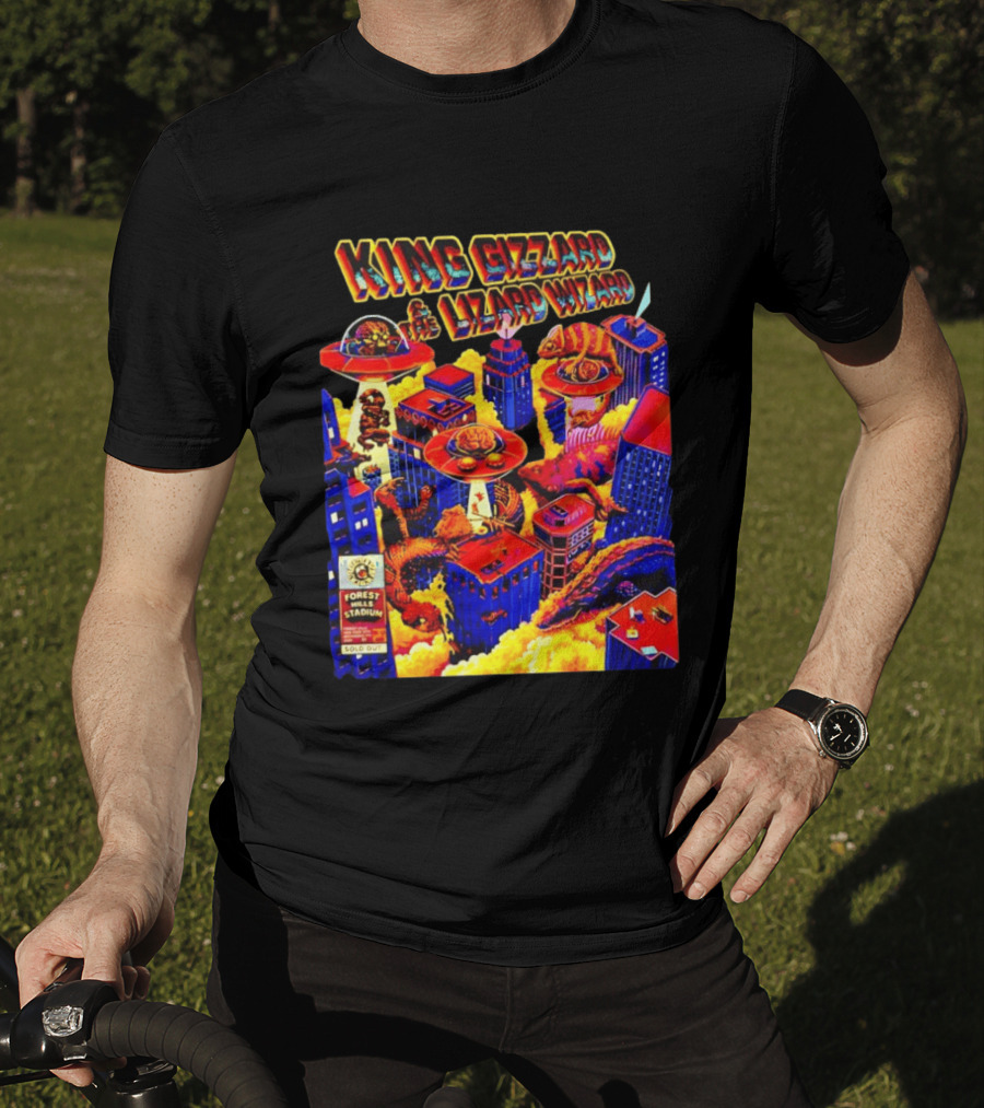 King Gizzard & The Lizard Wizard Forest Hills Stadium Sold Out Giant Monsters City Tour 2026 T-Shirt
