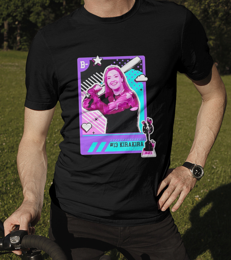 B Kirakira Troll Queen 13 X1 Star Baseball Player Card T-Shirt