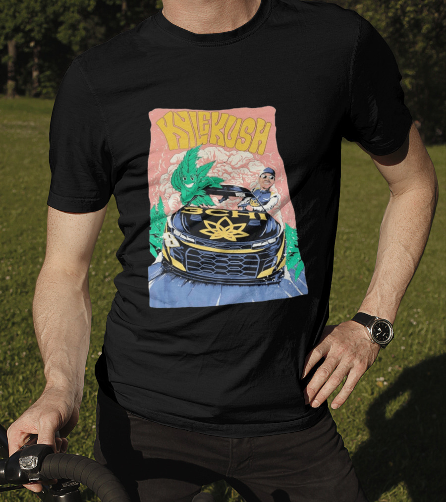 Kyle Kush NASCAR 8 3CHI Racing Car Cannabis T-Shirt