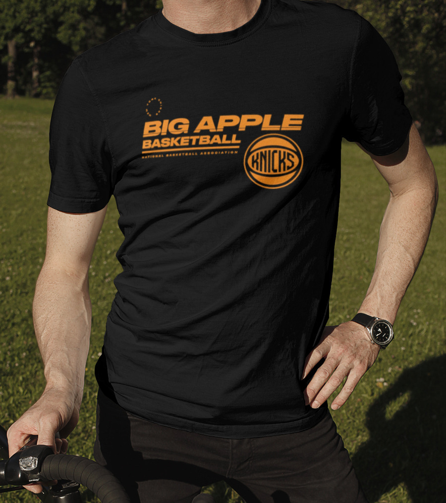 Big Apple Basketball New York Knicks National Basketball Association T-Shirt
