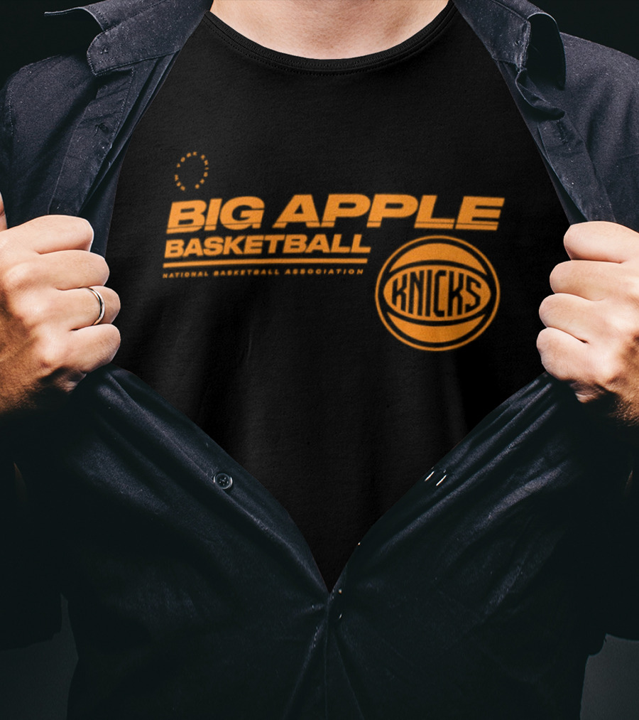 Big Apple Basketball New York Knicks National Basketball Association T-Shirt