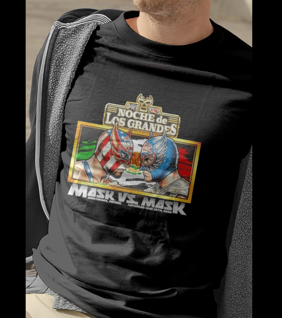 WWE Noche De Los Grandes Mask Vs Mask Monterrey Mexico Saturday May 30 2026 T-Shirt