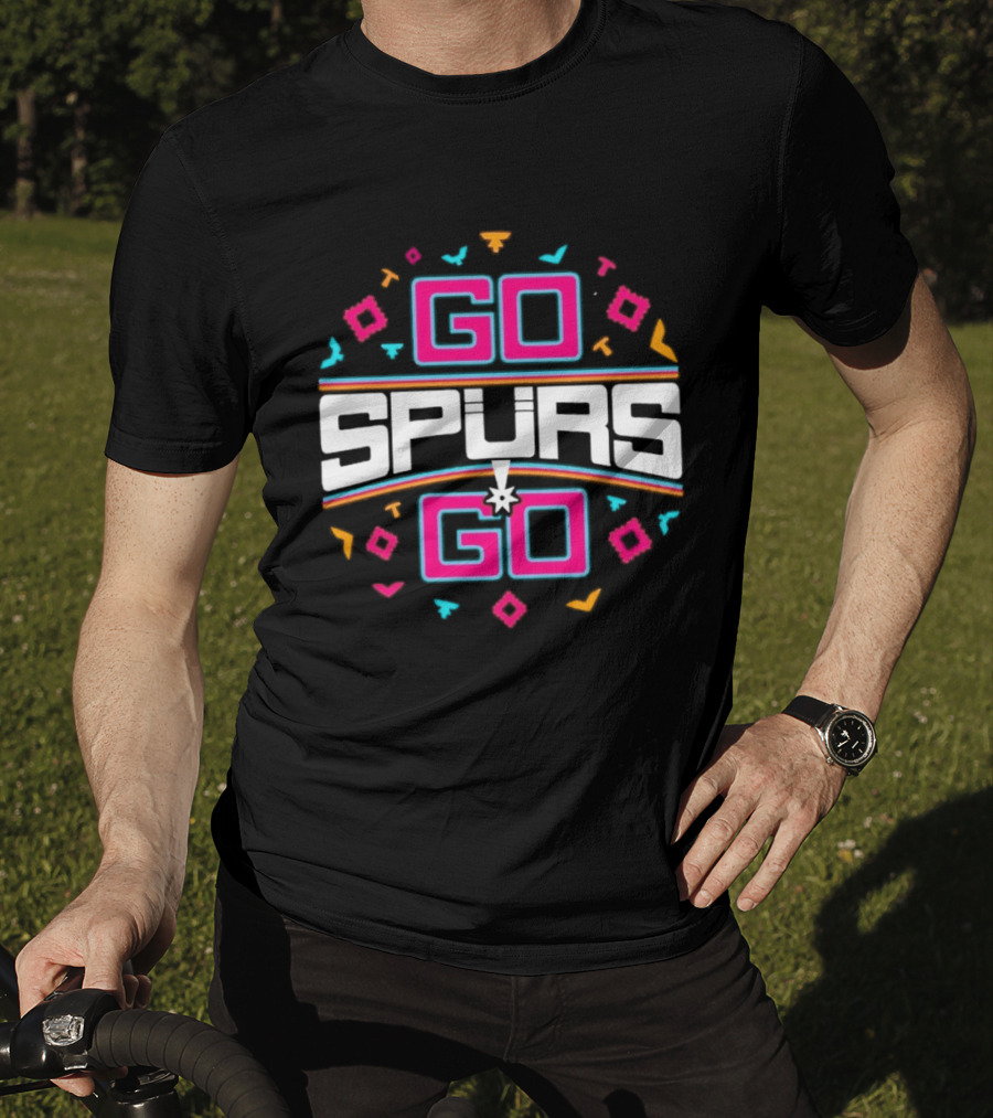 Go Spurs Go San Antonio Spurs NBA Team Spirit Celebration T-Shirt