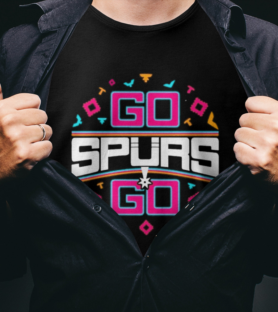 Go Spurs Go San Antonio Spurs NBA Team Spirit Celebration T-Shirt