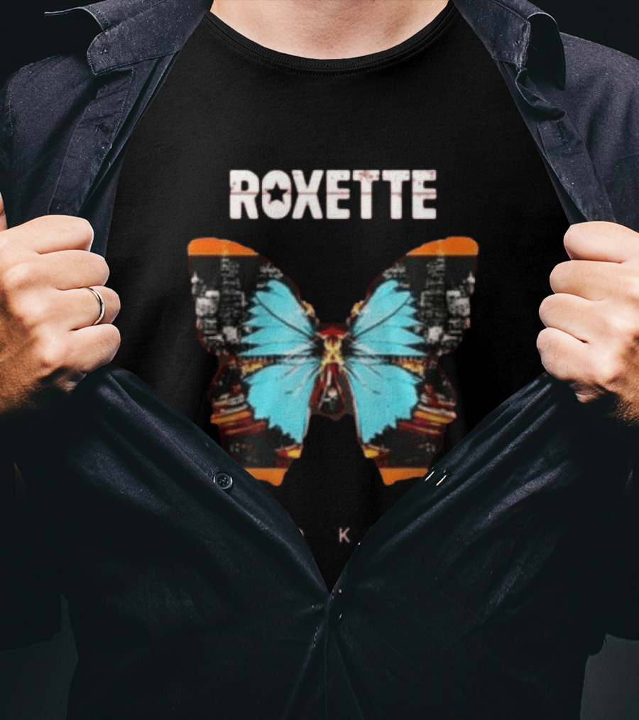 Original Roxette 40th Anniversary Tour Butterfly T-Shirt