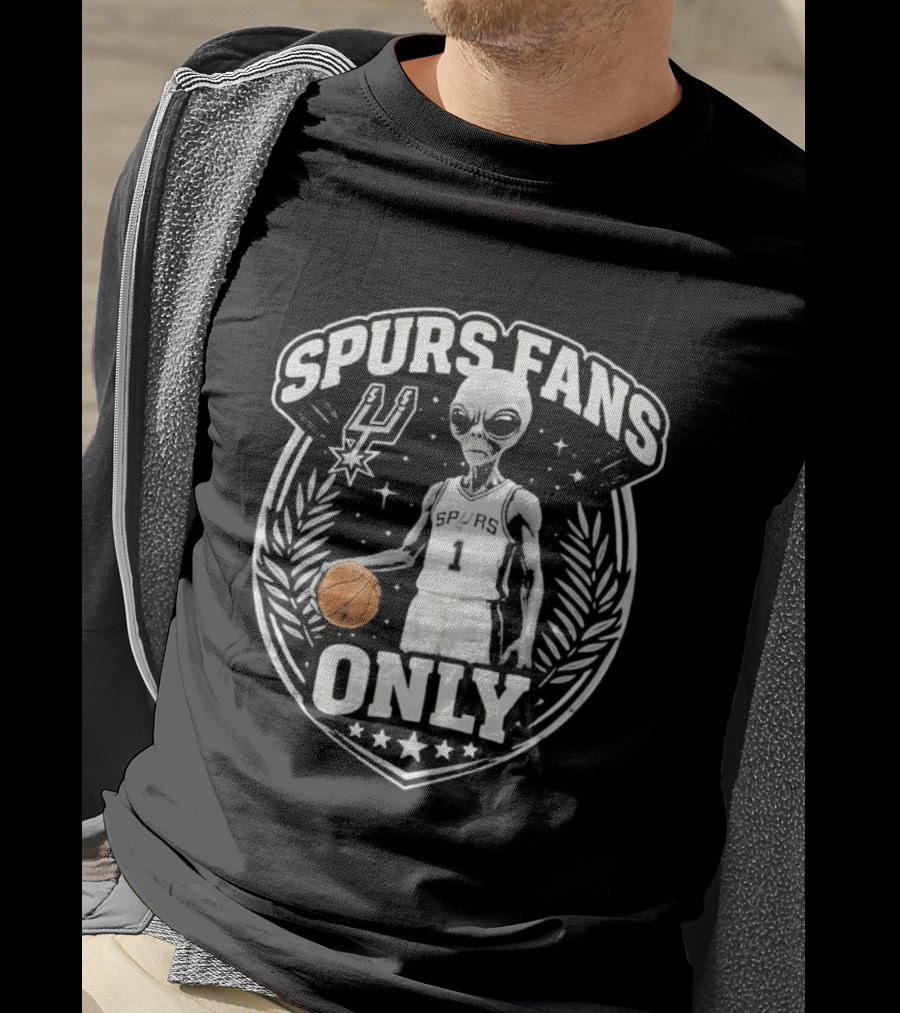 Spurs Fans Only Alien Basketball San Antonio 2026 T-Shirt