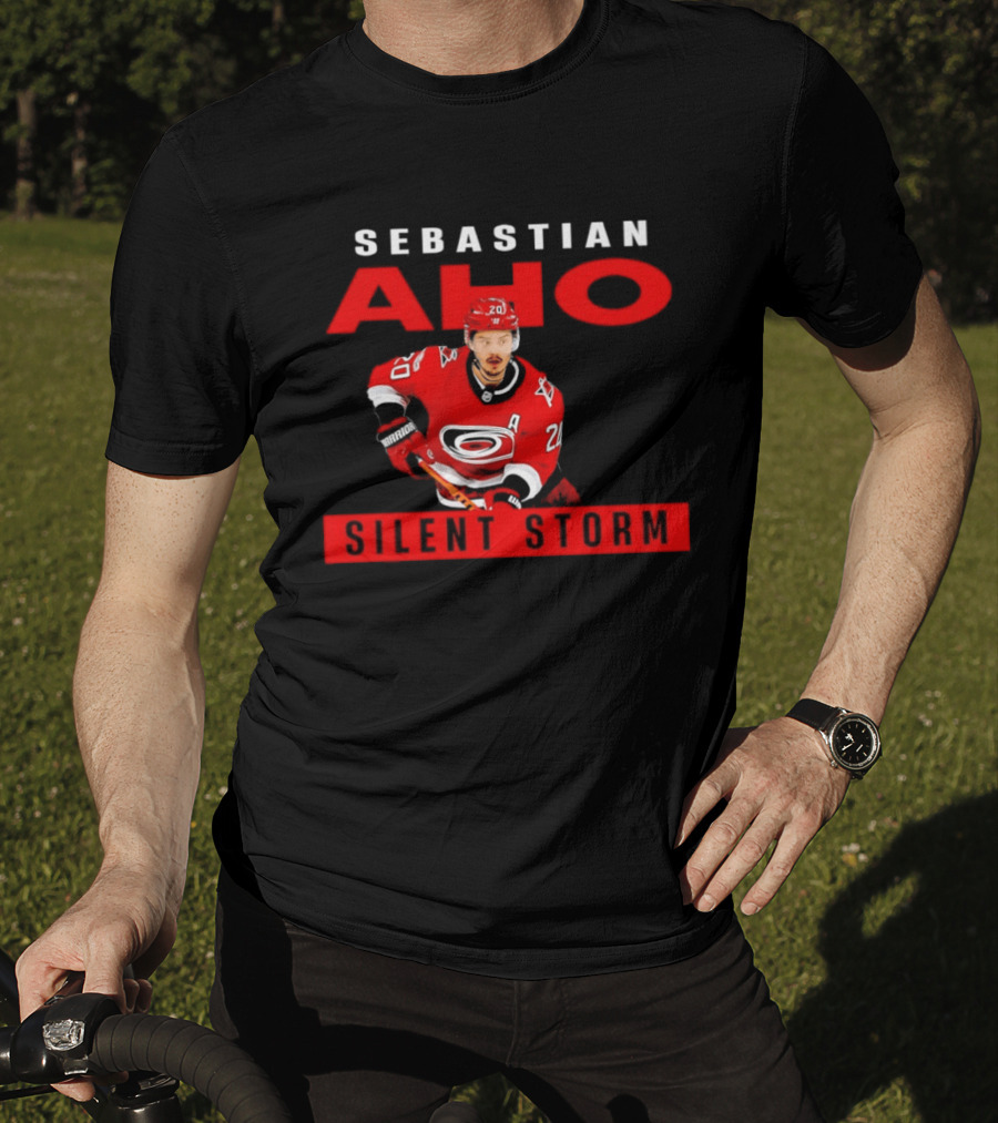 Sebastian Aho Carolina Hurricanes Silent Storm NHL T-Shirt