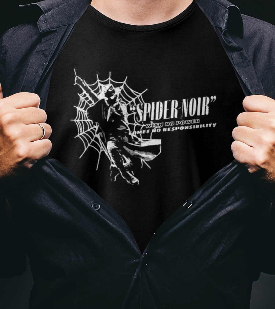 Original Spider Noir No Power No Responsibility Web T-Shirt