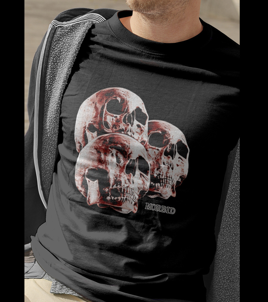 Skulls Skeleton Bones Cranium Head Anatomy Morbid Horror Death Mortality Macabre Incognito T-Shirt