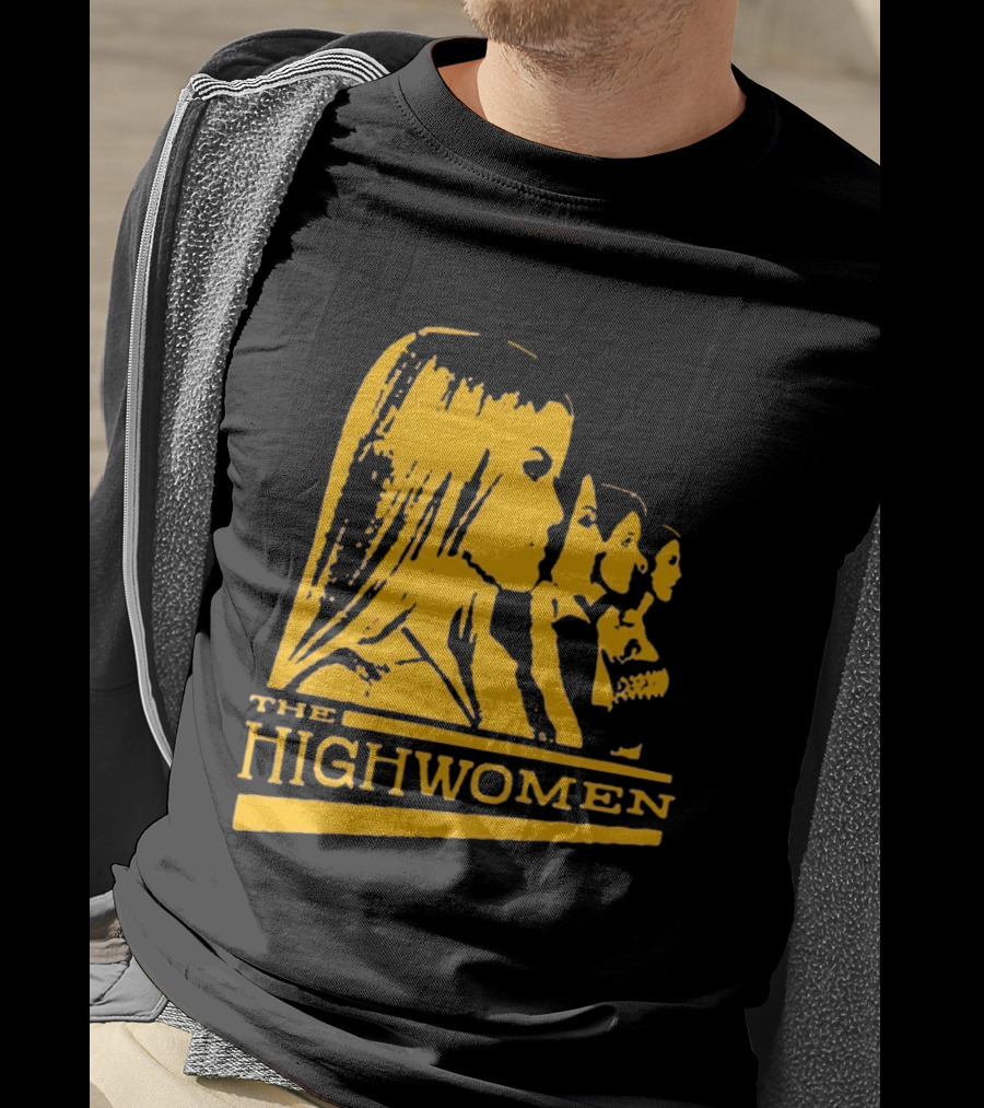 The Highwomen 2026 Group Profile Logo In Bold Yellow T-Shirt