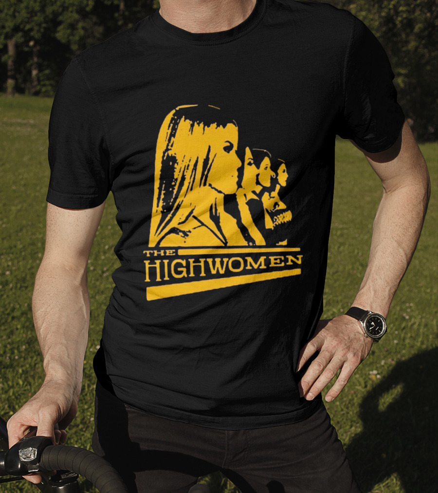 The Highwomen 2026 Group Profile Logo In Bold Yellow T-Shirt