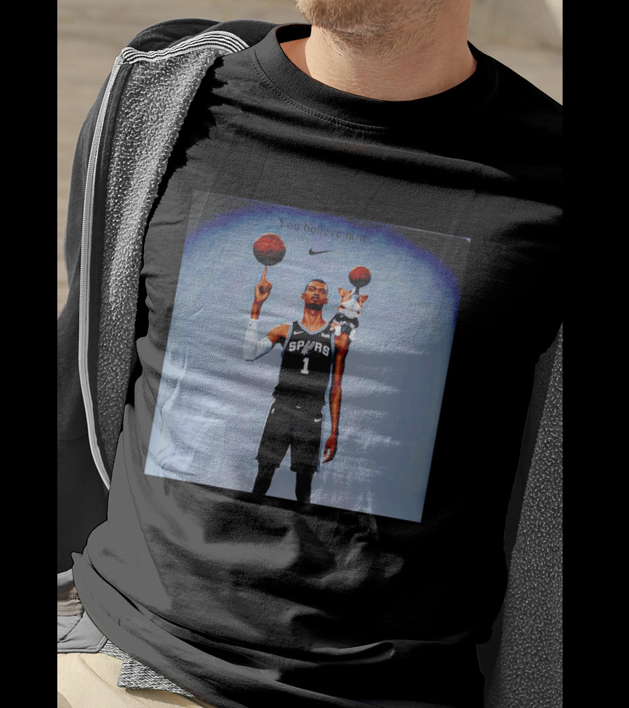 Victor Wembanyama NBA San Antonio Spurs Corgi You Believe Now T-Shirt