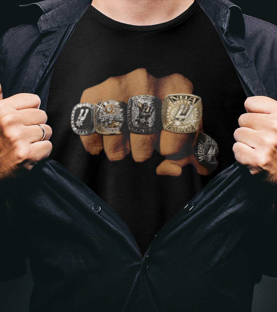 Five Rings NBA Champions San Antonio Spurs Basketball 2026 T-Shirt