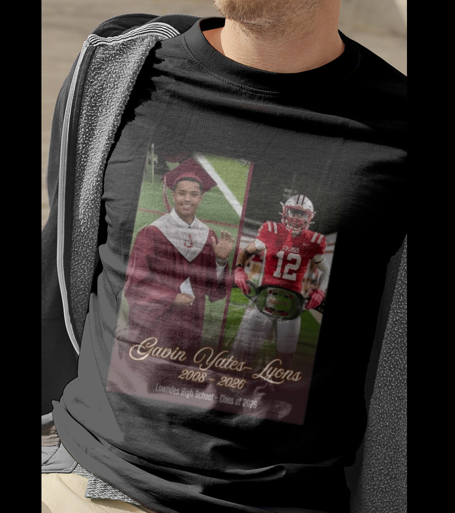 Gavin Yates Lyons Lowndes High School Class Of 2026 2008 2026 T-Shirt