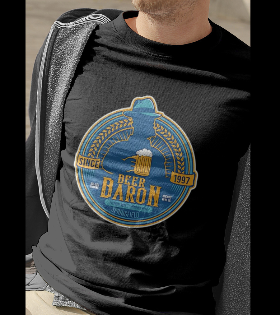 Beer Baron Since 1997 Premium Quality Homebrewing Springfield T-Shirt