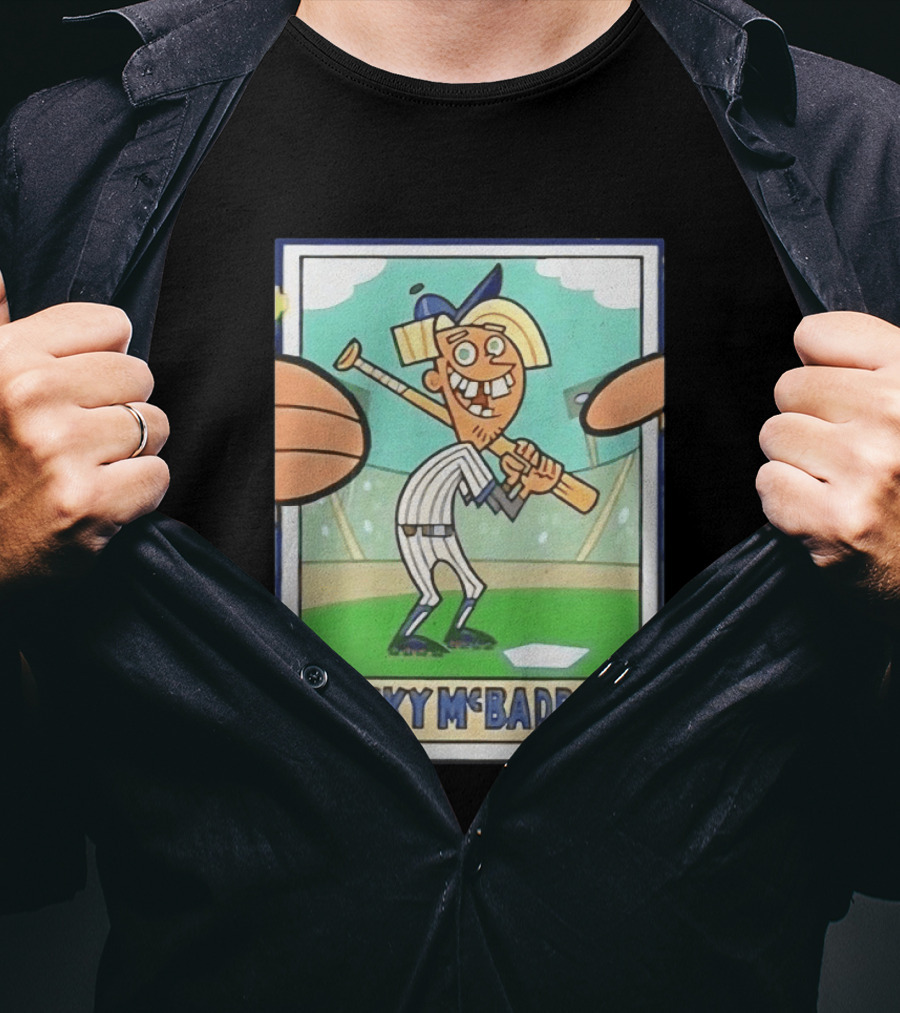 Bucky McBadbat Baseball Card The Fairly OddParents Trading Cards T-Shirt